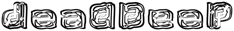 Ambigram for deadbeef in Gazzarelli